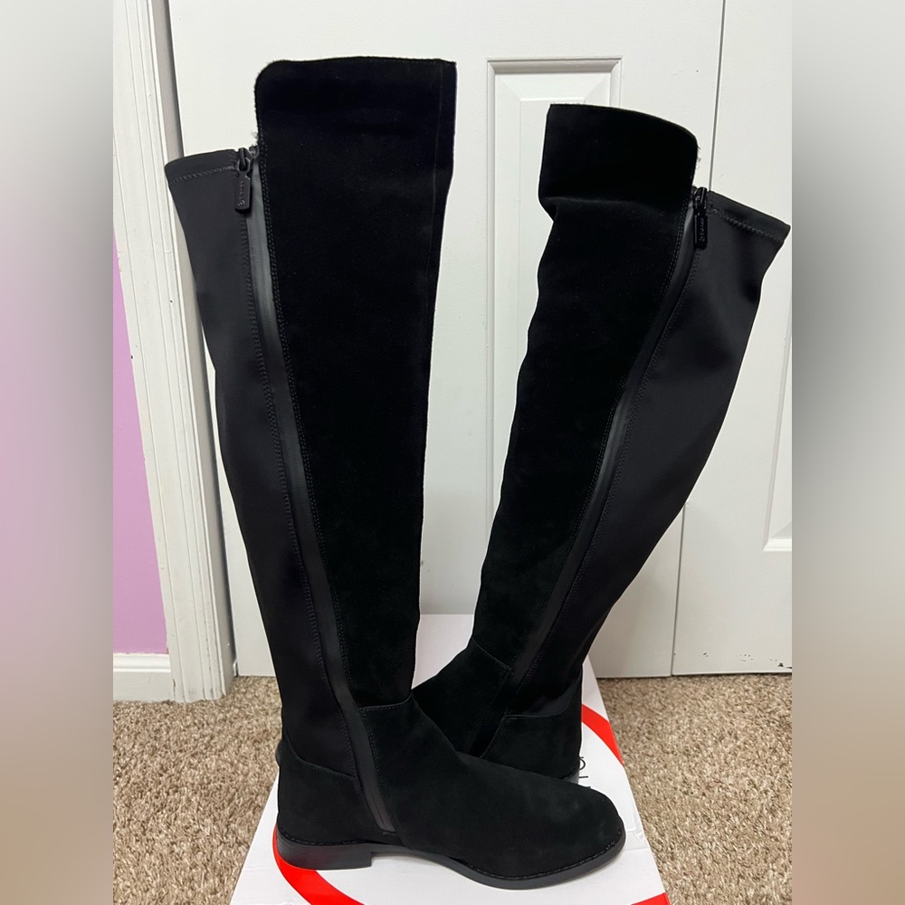 Blondo Black Over-the-Knee Boots - Waterproof - Size 8 - Picture 5 of 10